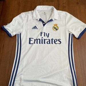 Real Madrid Men's Authentic Home White Jersey